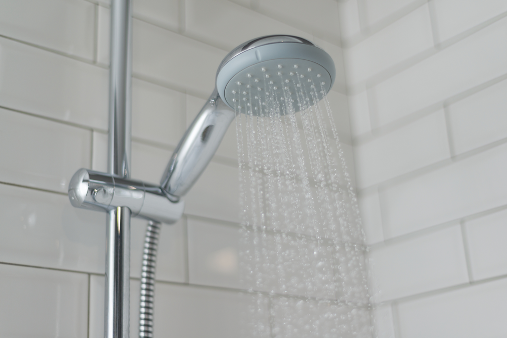 Close up of shower head